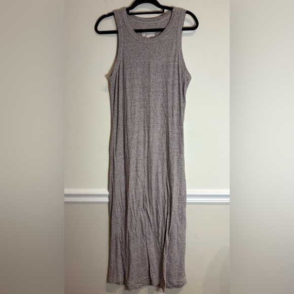 CURRENT/ELLIOTT The Perfect Muscle Tee Maxi Dress Heather Grey Size 2 aka Medium - Picture 2 of 5